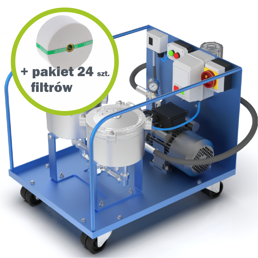 Maszyna/agregat do filtracji MS2 + filtr mag. MM5 + pakiet 24 szt. filtrów